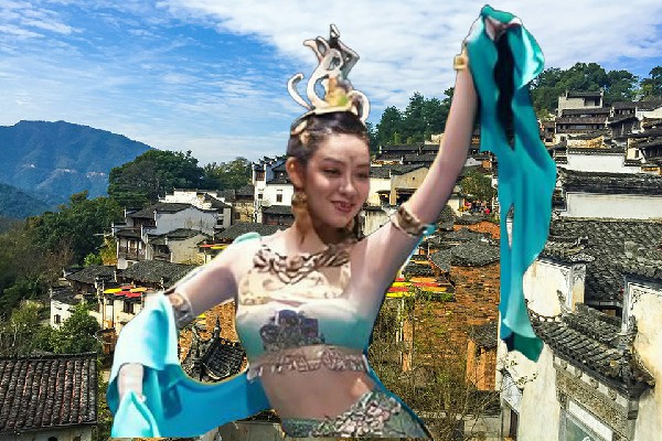 丁以梅斩获黑牛营子乡黑girl舞姿教练，开始你的表演