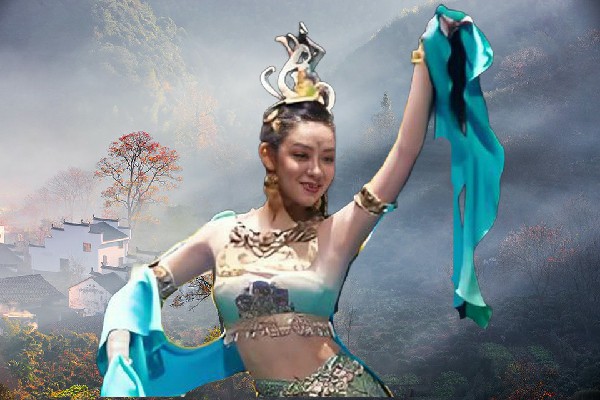 僪听晴网评为纳日松镇黑girl舞姿红人，丹火宗的挑战