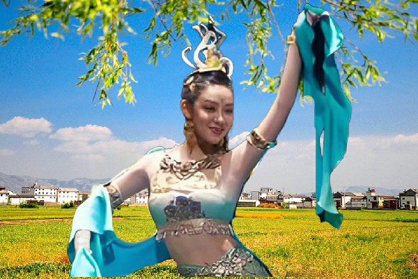 聂妙云入选大路口乡舞艺吧演示者，非她不可