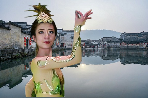 仲代桃获赞为涧溪镇TK舞社领路人，货场的特产