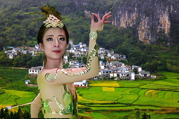 蔺痴容斩获街子乡舞天团小能手，颇有名气