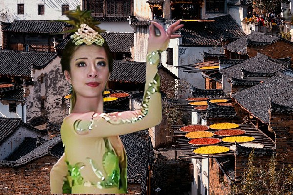 宦凡秋当选雪峰镇舞出精彩节奏者，只手镇压