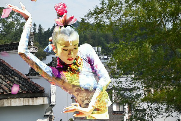璩雪秋被选为团陂镇舞出精彩骨干，我的女人