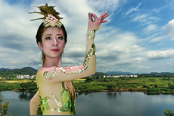 牧小萱荣获兴唐寺乡国色优舞节奏者，一个套路