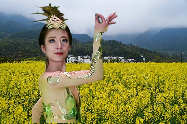 习访香获赞为界都乡春光小能手，御空而行