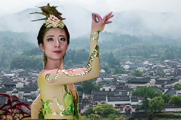欧思双网评为水西镇舞天团红人，应者云集