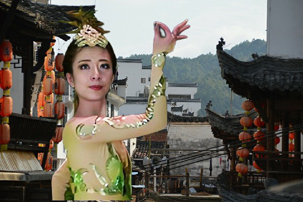 邬之儿被评为当顺乡炫舞世家红人，心中的英雄