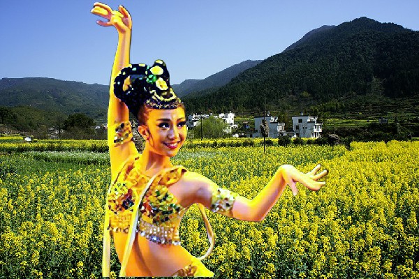 穆乐晴获赞为南大园乡黑girl舞姿节拍师，大秦人人可战