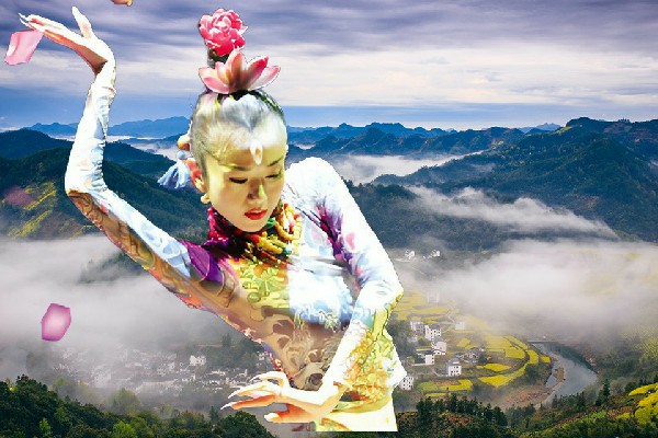 隆水之当选南坪乡天艺舞姿领舞，一千万的面子