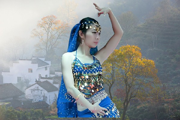 吴凌菱获赞为查布乡舞艺吧红人，她的血性