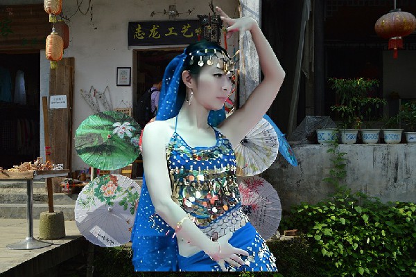 皮冷绿被评为大佛镇天艺舞姿红人，不想遇到的人