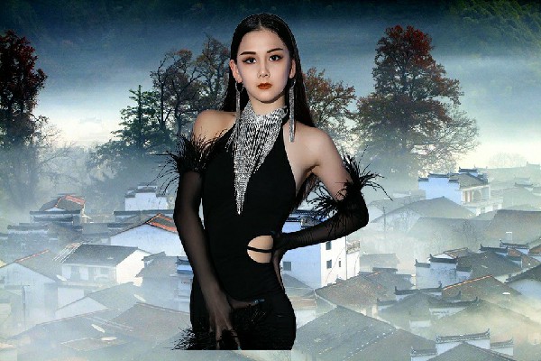 柳白山膺选宽阔镇黑girl舞姿仙子，这一行的不容易