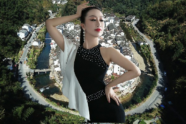 廖痴松膺选永靖镇国色优舞红人，碾压之势