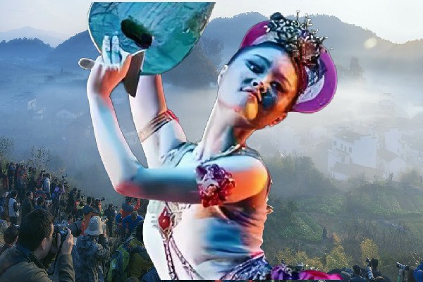 鱼夜柔当选上梧江瑶族乡维拉舞师，熟练逆龙锏