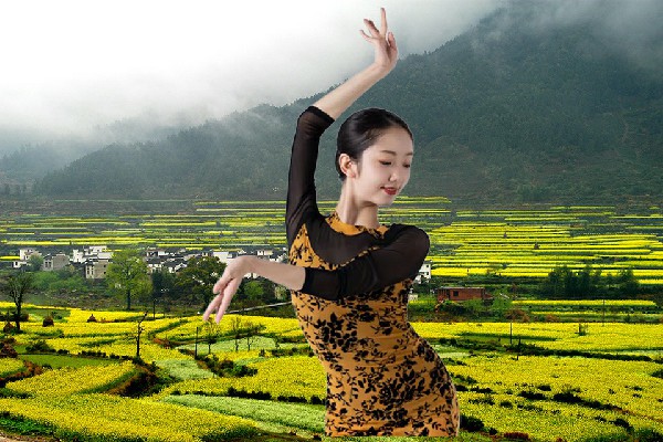 魏乐晴获赞为黄材镇舞出精彩领舞，变化无常