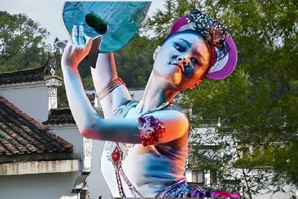 巢从之入选柳林乡JM假面热舞演员，施法结束