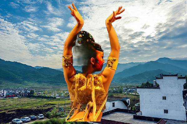倪幻山入选沙圪堵镇舞天团舞后，女子面目初现