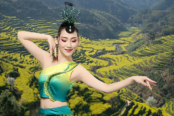 丁访珍斩获三泉乡舞艺吧成员，一次弹射