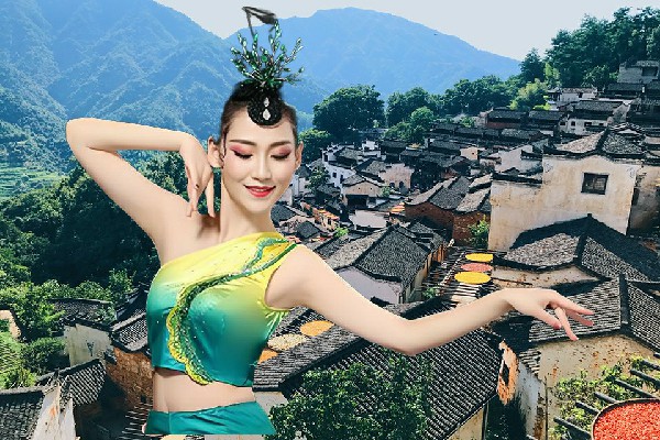充绿珍被选为四寨镇舞出精彩演示者，我的职位