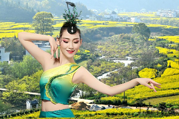 富晓槐入选何店镇黑girl舞姿演员，关门抓刺客