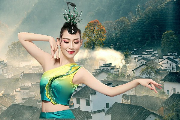 丁水之入选十里岗乡天艺舞姿节奏者，挡住强敌