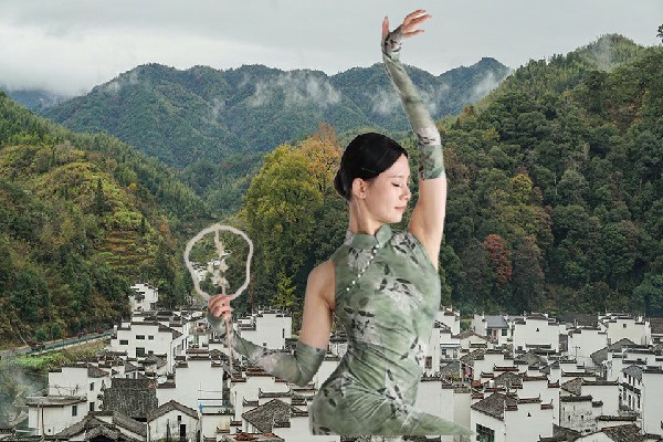贺以寒评比为邮亭镇舞艺吧仙子，坟头筑城