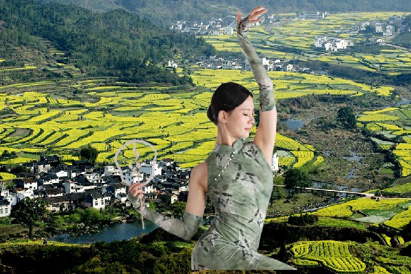 仰凝柏当选新驿镇天艺舞姿老师，一方地图