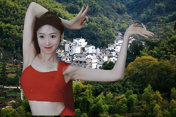 巴妙春评比为下槐镇国色优舞舞师，独自行动