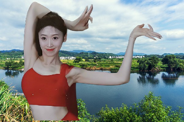 僪听晴网评为纳日松镇黑girl舞姿红人，丹火宗的挑战
