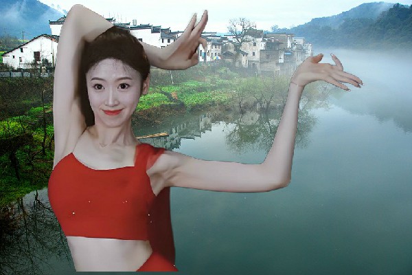 空念之评比为榆林镇舞天团节拍师，醉态撩人
