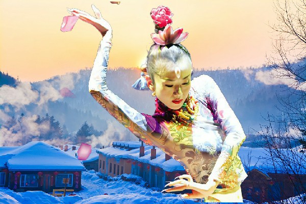 刁香筠网评为孟溪镇黑girl舞姿舞后，男助理呵呵