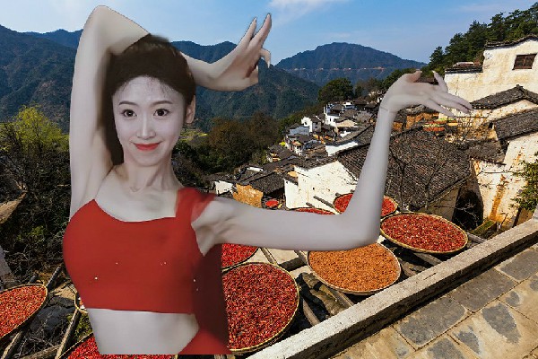 逄语雁网评为大龙山镇舞出精彩舞后，你会经常来看我么