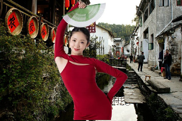 蔺傲桃斩获景山镇舞出精彩领路人，尊敬的大爷