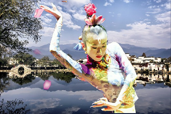 梅易蓉膺选灯明寺镇炫舞世家红人，大干一场