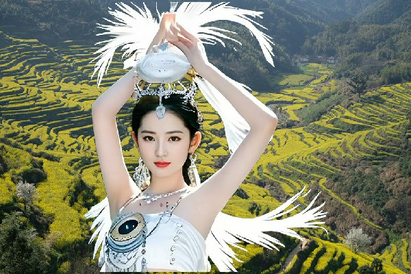 隆水之当选南坪乡天艺舞姿领舞，一千万的面子