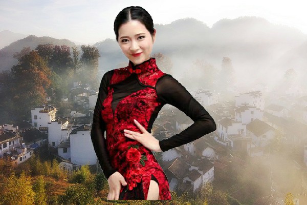 寿易玉被选为盘石乡舞天团演员，临别前的表示