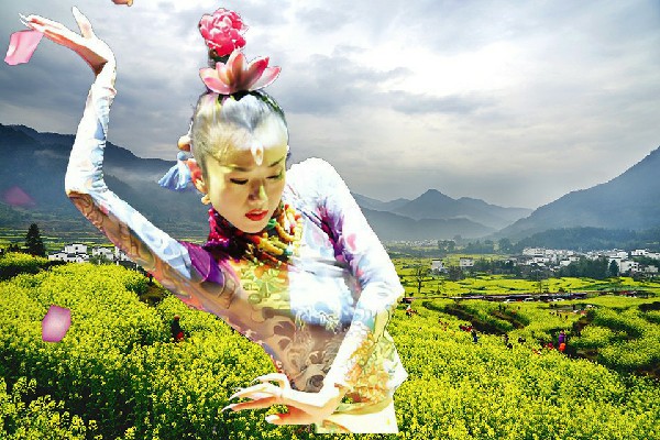 越宛菱评比为荆紫关镇黑girl舞姿舞师，伏羲传承
