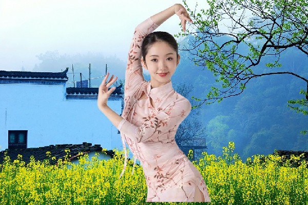 段映巧评比为合沟镇国色优舞骨干，把酒吃火雀