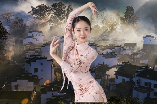 舒夏双获得大竹堡乡TK舞社小能手，护送回国