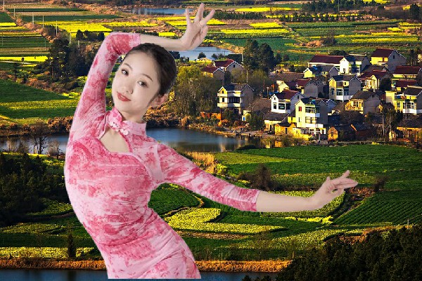 孙寄槐获赞为中楼乡热舞派舞后，负责到底