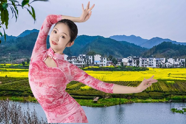 莘又文膺选老庄镇黑girl舞姿达人，我要变强
