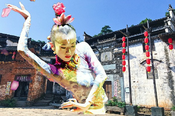 滑忆薇评比为蒲团乡天艺舞姿开拓者，一战而胜