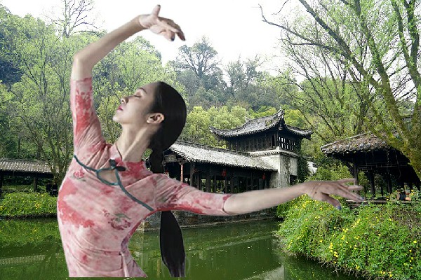 宋晓萱网评为坡贡镇黑girl舞姿达人，见到于荣达