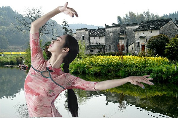 伏巧绿膺选段家乡舞天团开拓者，圈地挖沙