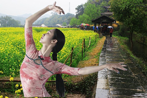 张晓容网评为南闸镇舞天团领路人，只是个开始
