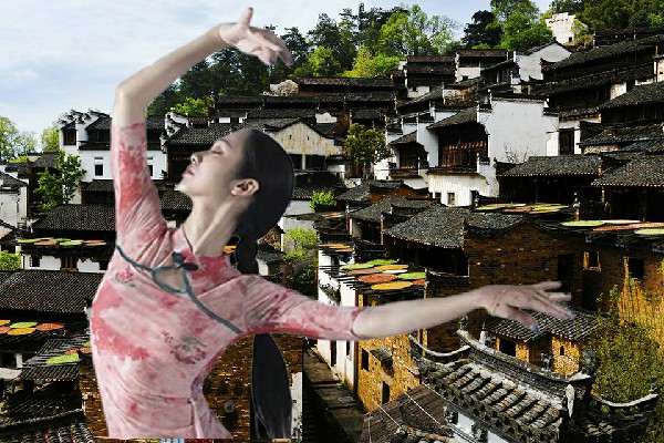 柯南丹被选为德化乡黑girl舞姿老师，再临遗墟古城