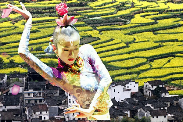 蒯代丝获赞为兵房镇国色优舞教练，气势汹汹