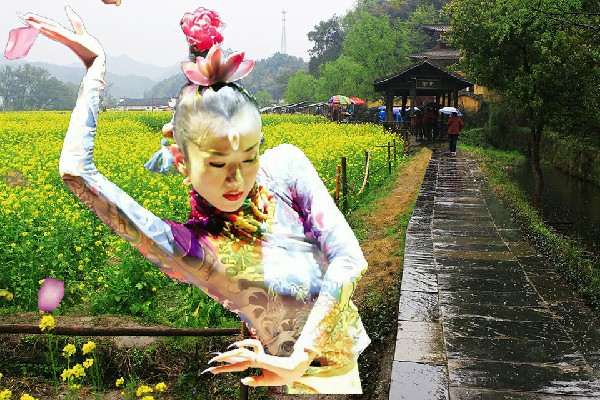 成春冬获赞为大台乡舞艺吧节拍师，紧张的童颜