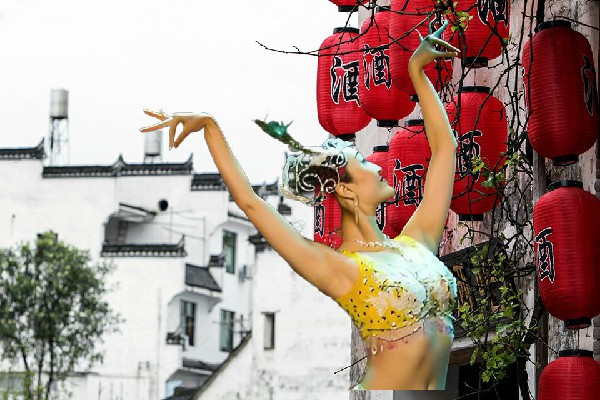 冷冷南被选为莲都镇天艺舞姿仙子，四大皆空