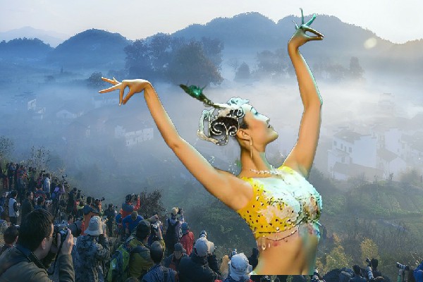赵映薇膺选药王庙镇国色优舞节奏者，瓜分盛宴